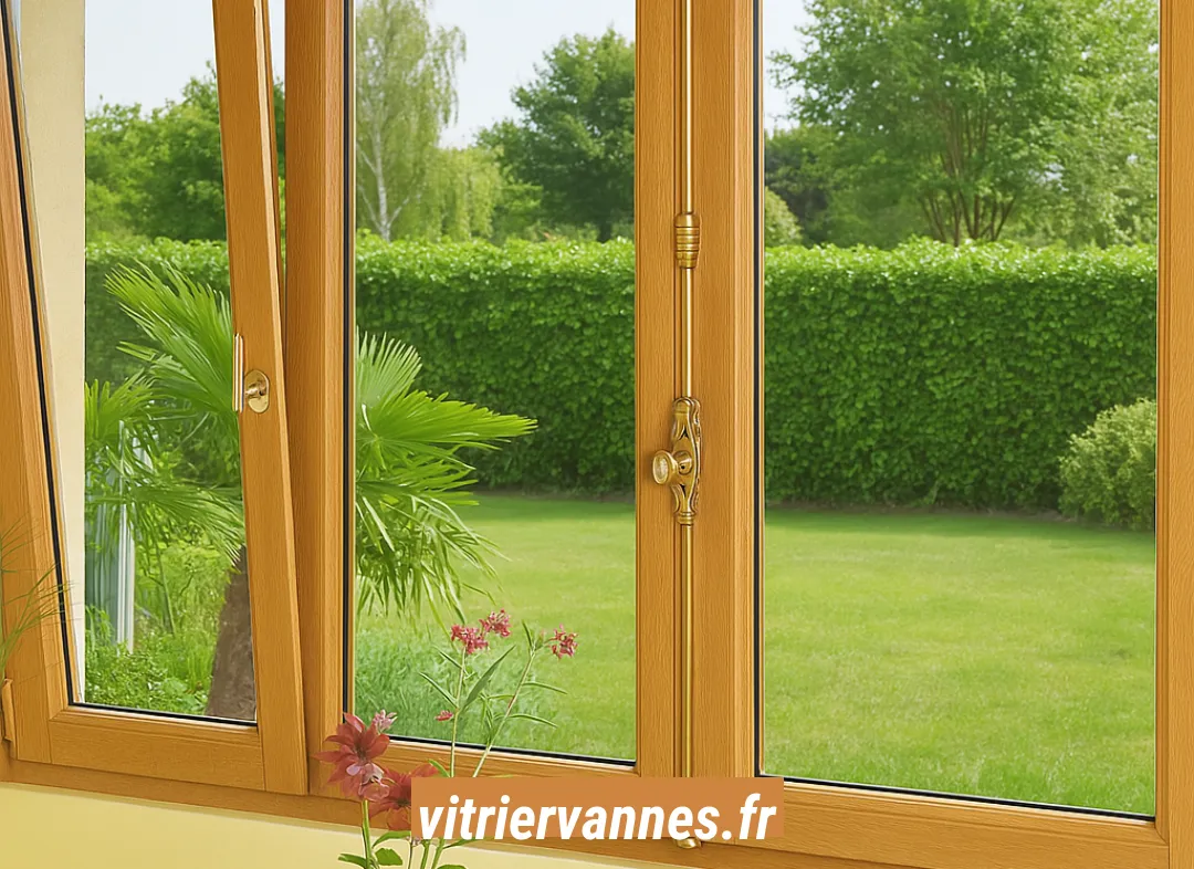 Installation de fenêtre en bois sur mesure Vannes