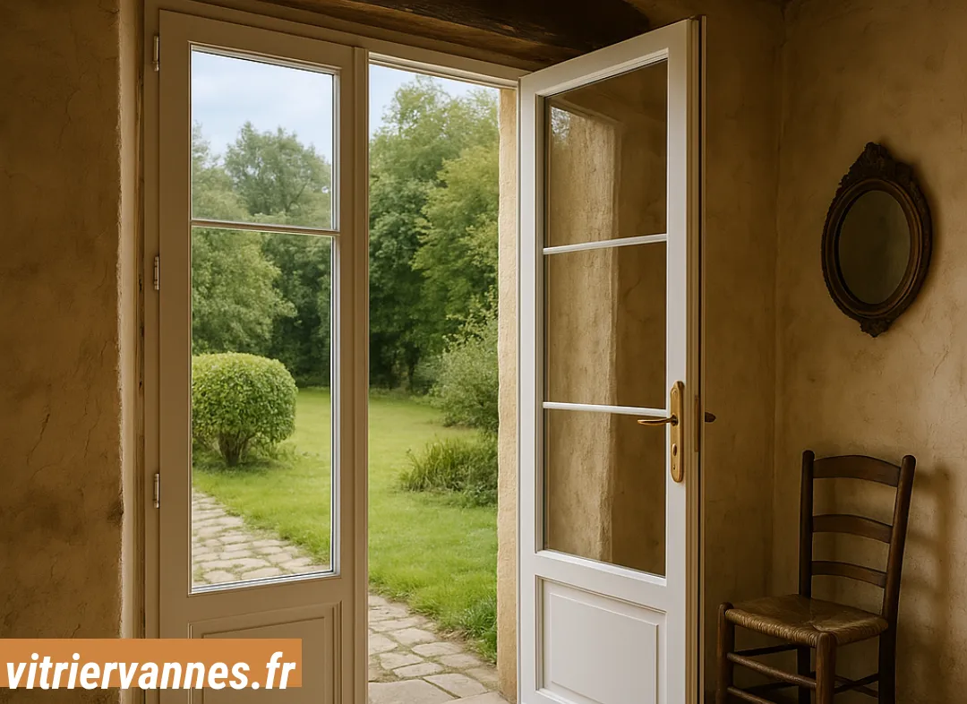 Installation de fenêtre en PVC Vannes