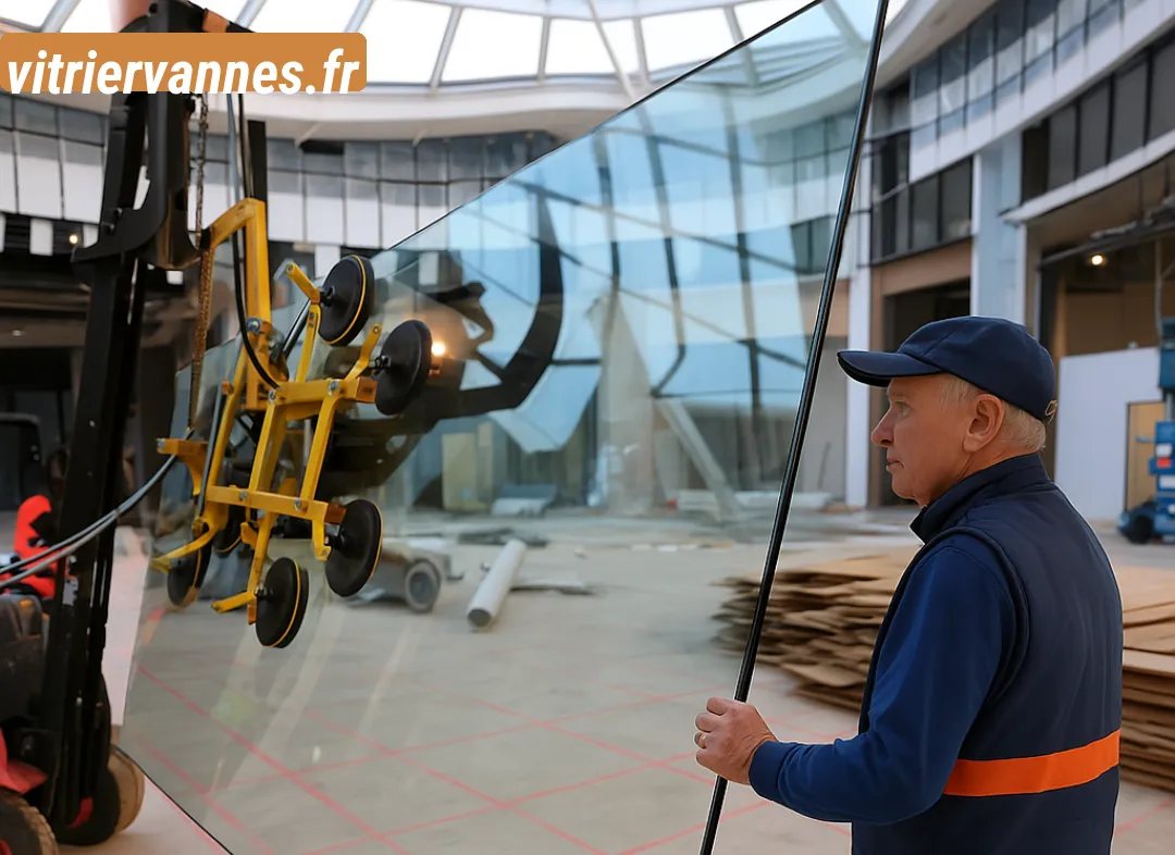 Remplacement de vitrine magasin Vannes